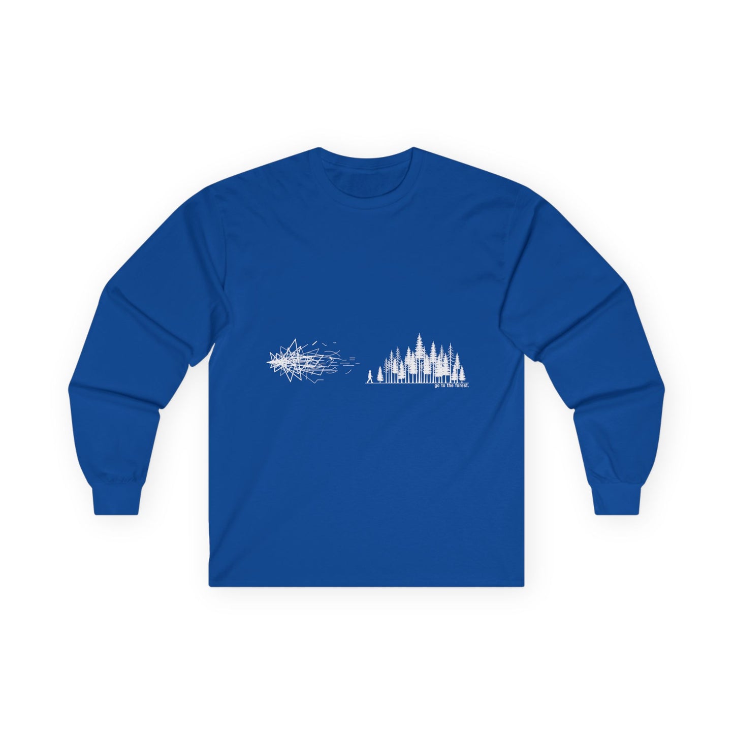 Minimalist Long Sleeve Tee with Artistic Design
