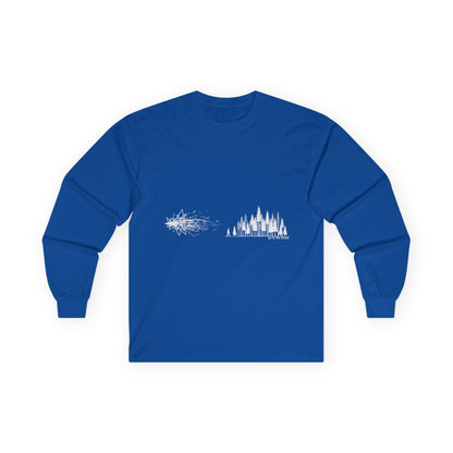 Minimalist Long Sleeve Tee with Artistic Design