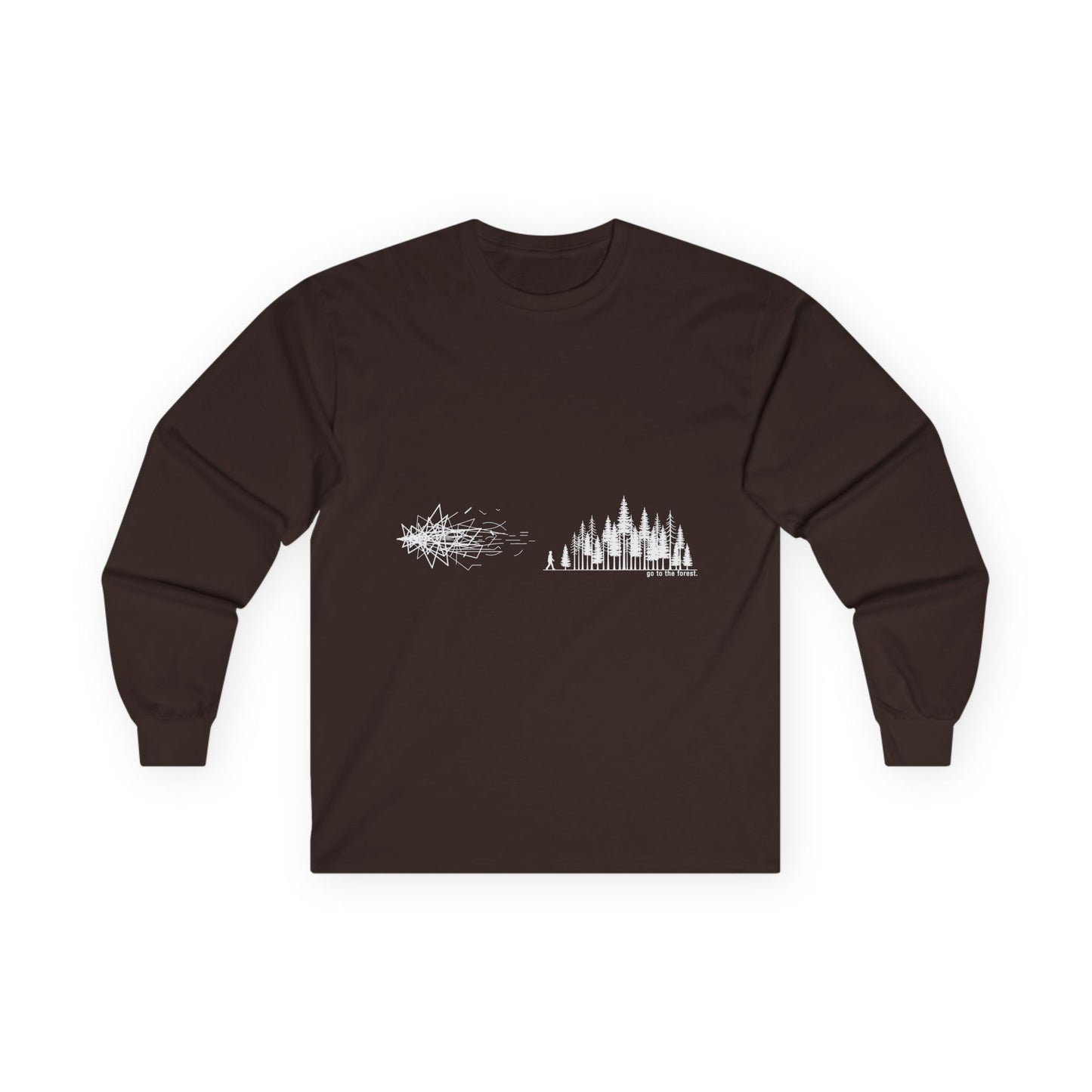 Minimalist Long Sleeve Tee with Artistic Design