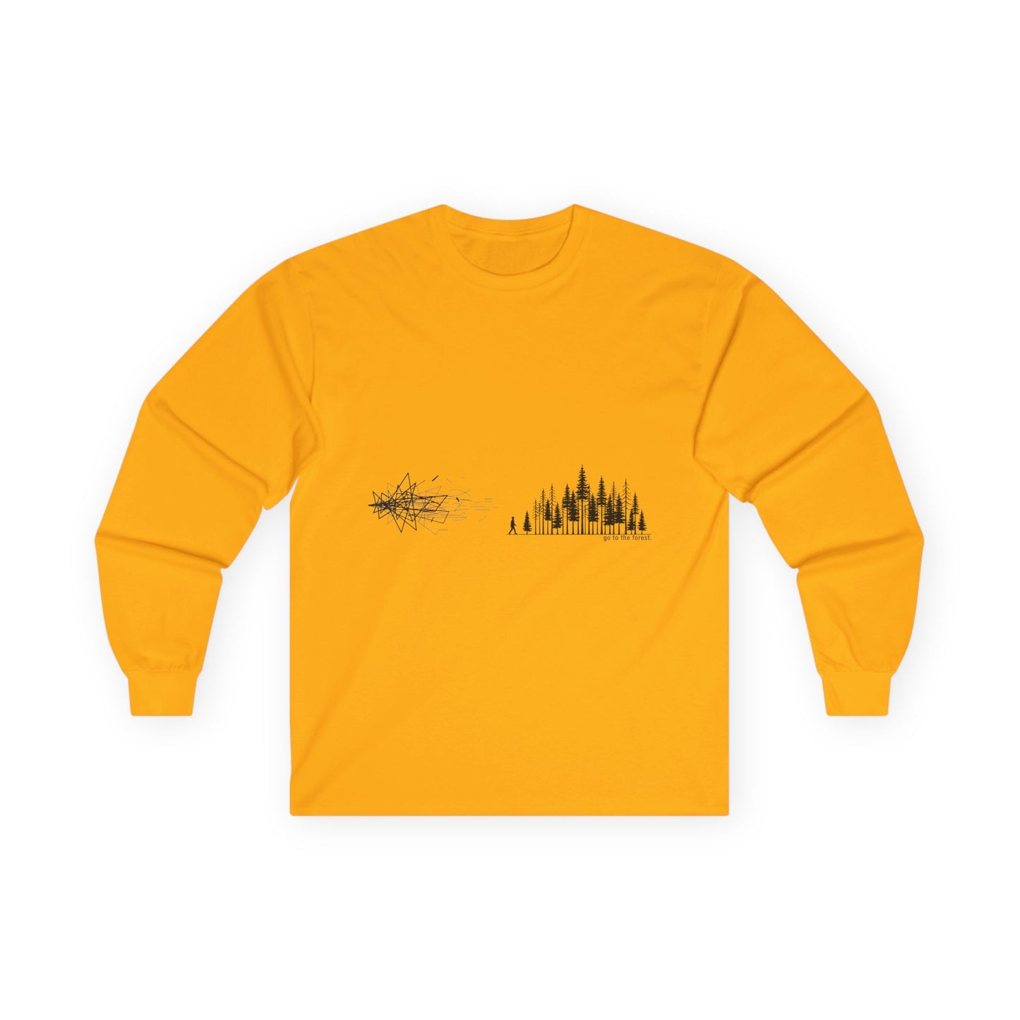 Minimalist Long Sleeve Tee with Artistic Design