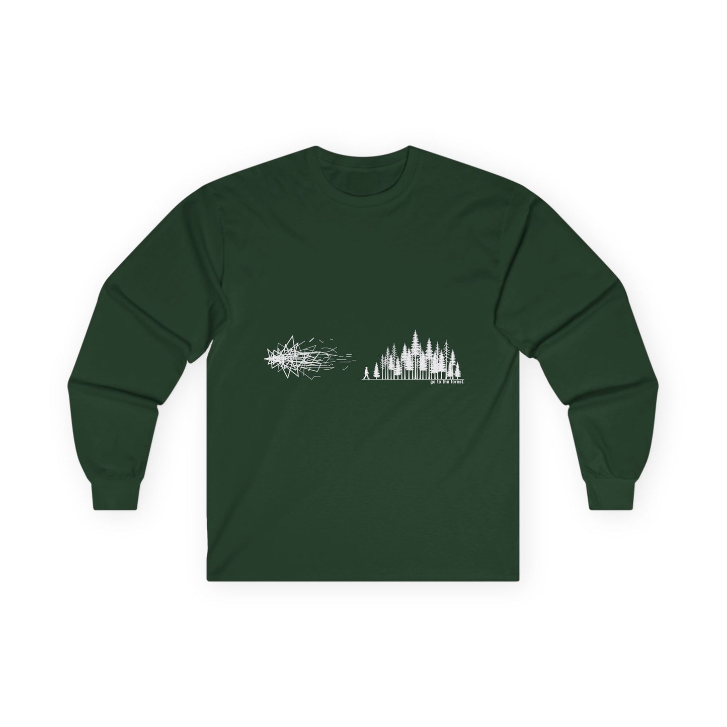 Minimalist Long Sleeve Tee with Artistic Design